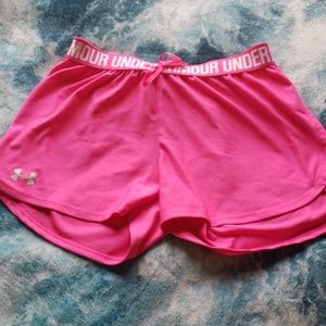 Under Armour Hot Pink Shorts Size Small